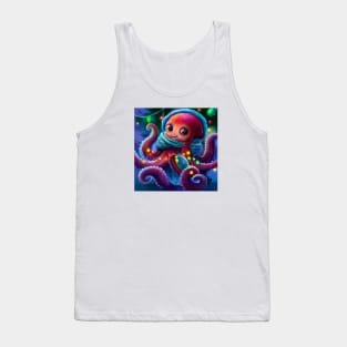 Cute Octopus Drawing Tank Top